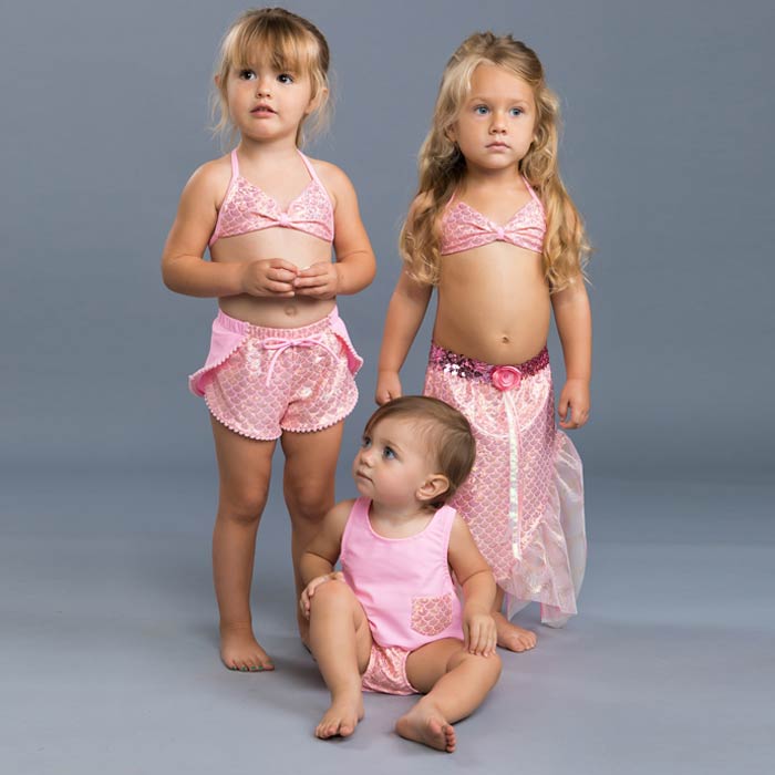 mermaid swimwear for little girls
