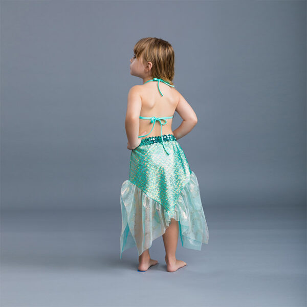 5434 Mermaid Set With Reversible Bikini Aqua