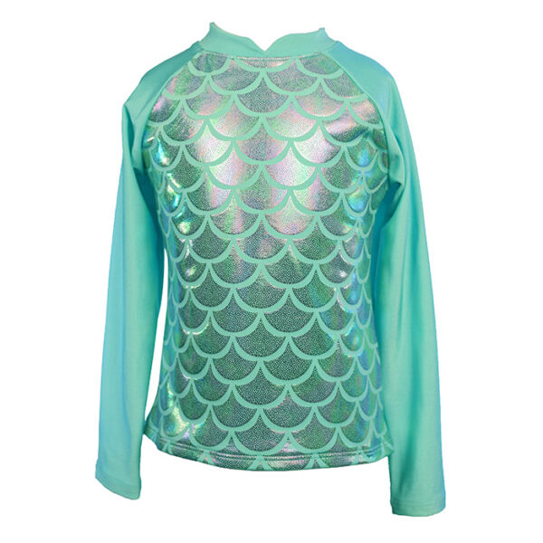 Girls Jewel Mermaid Rash Guard