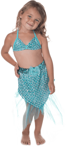 SHEBOP Girls Bikini W GRASS SKIRT N LAU