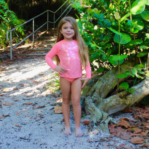 girls mermaid rash guard