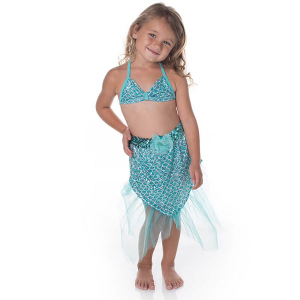 girls mermaid swimsuit set