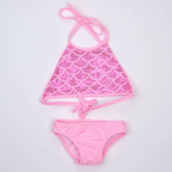girls pink mermaid swimsuit
